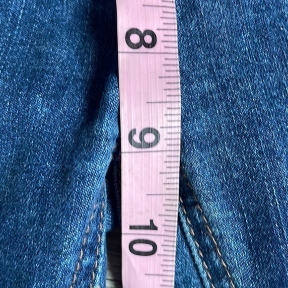 Free People jeans blue denim stretch and ragged size 26 baddie - Picture 7 of 9